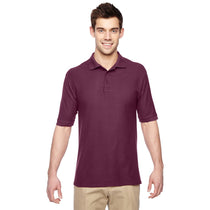 Jerzees Men's Maroon 5.3 Oz. Easy Care Polo
