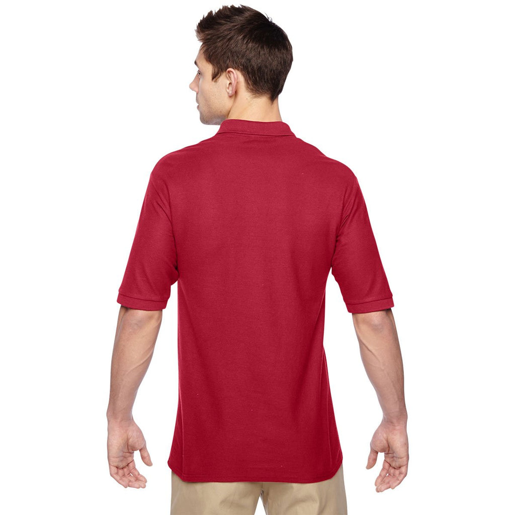 Jerzees Men's True Red 5.3 Oz. Easy Care Polo