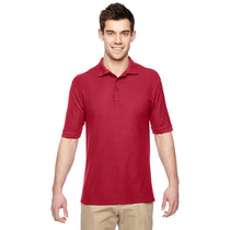 Jerzees Men's True Red 5.3 Oz. Easy Care Polo