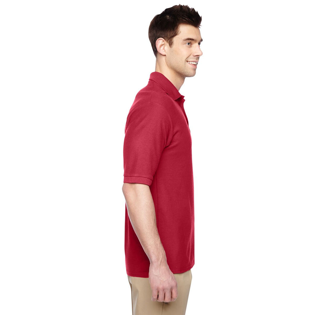 Jerzees Men's True Red 5.3 Oz. Easy Care Polo