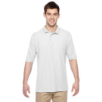 Jerzees Men's White 5.3 Oz. Easy Care Polo