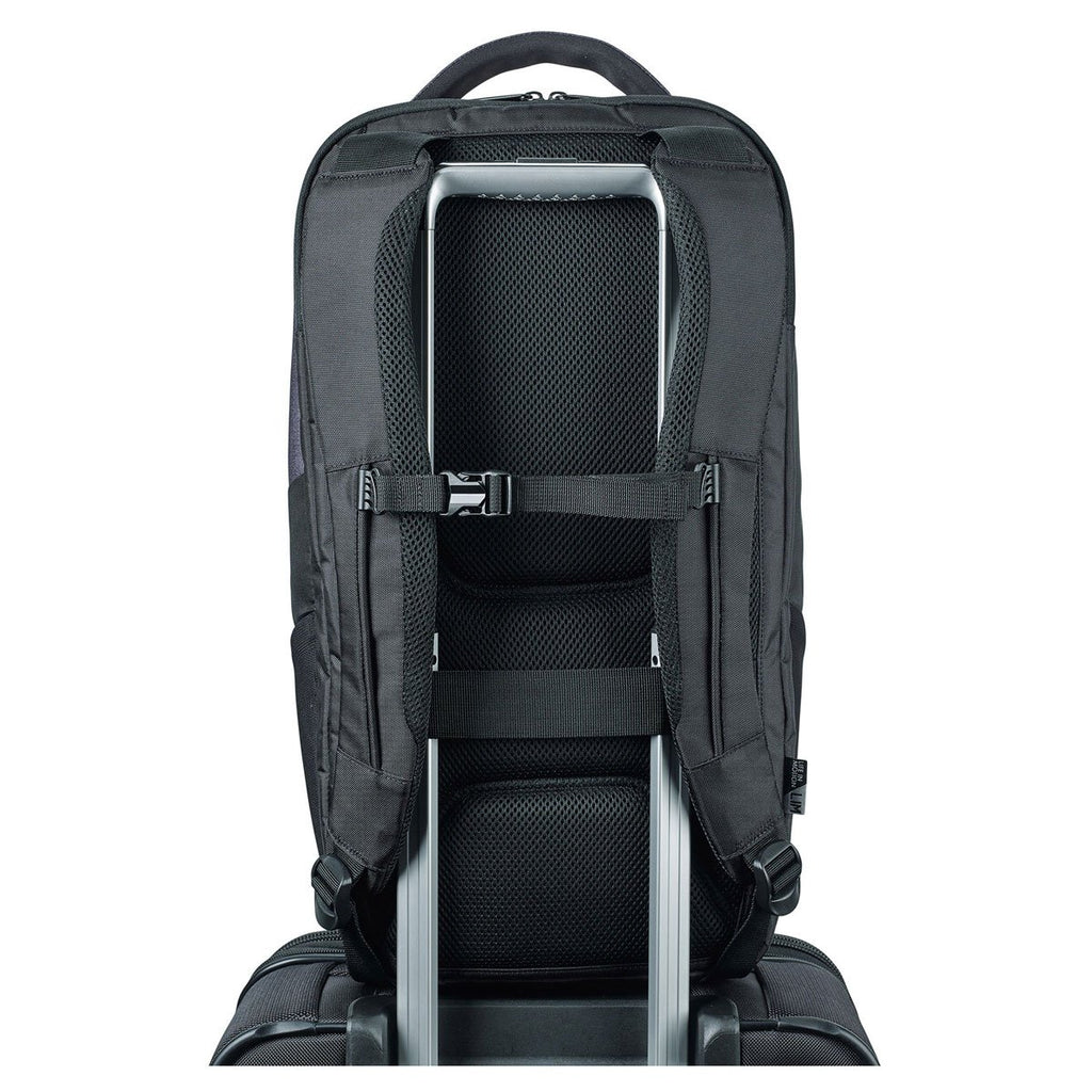 Life in Motion Black/Dark Grey Heather Linked Charging Computer Backpack