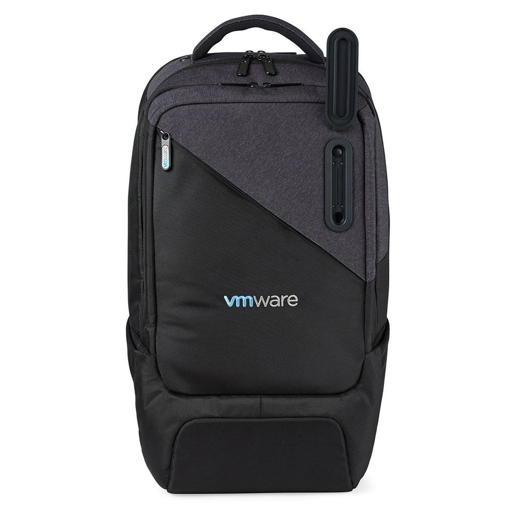 Life in Motion Black/Dark Grey Heather Linked Charging Computer Backpack