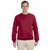 Jerzees Men's Crimson 8 Oz. Nublend Fleece Crew