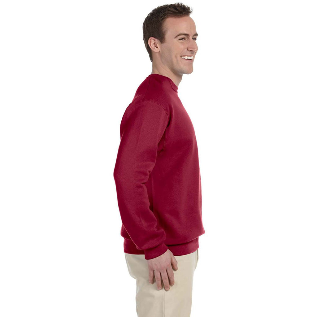 Jerzees Men's Crimson 8 Oz. Nublend Fleece Crew