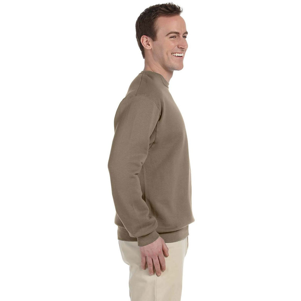 Jerzees Men's Safari 8 Oz. Nublend Fleece Crew