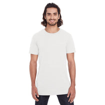 Anvil Men's White Lightweight Long & Lean Tee