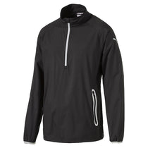 Puma Golf Men's Black 1/2 Zip Wind Golf Jacket