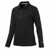 Puma Golf Women's Black Long Sleeve Golf Polo