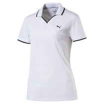 Puma Golf Women's Bright White Pique Golf Polo