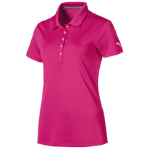 Puma Golf Women's Fuchsia Purple Pounce Golf Polo