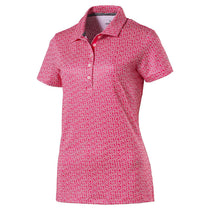Puma Golf Women's Bright Plasma Polka Dot Golf Polo