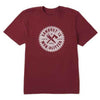 Life Is Good Men's Cranberry Red Sawdust Is Man Glitter Crusher Tee