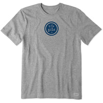 Life Is Good Men's Heather Grey Coin Crusher Tee