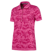 Puma Golf Women's Carmins Rose Evoknit Camo Polo