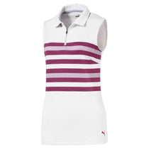 Puma Golf Women's Magenta Haze Sleeveless Road Map Polo