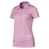 Puma Golf Women's Pale Pink Burst Into Bloom Golf Polo