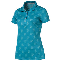 Puma Golf Women's Caribbean Sea Burst Into Bloom Golf Polo
