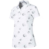 Puma Golf Women's Bright White/Quarry Blossom Golf Polo