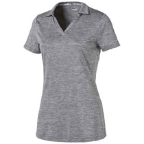 Puma Golf Women's Medium Grey Heather Super Soft Golf Polo