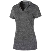 Puma Golf Women's Black Heather Super Soft Golf Polo