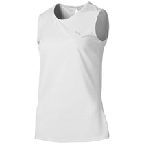 Puma Golf Women's Bright White Sleeveless Tech Golf Tee