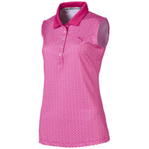 Puma Golf Women's Fuchsia Purple Dawn Sleeveless Golf Polo