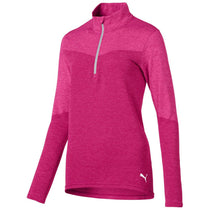 Puma Golf Women's Fuchsia Purple Evoknit Golf 1/4 Zip
