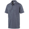 Puma Golf Men's Peacoat Rotation Stripe Golf Polo