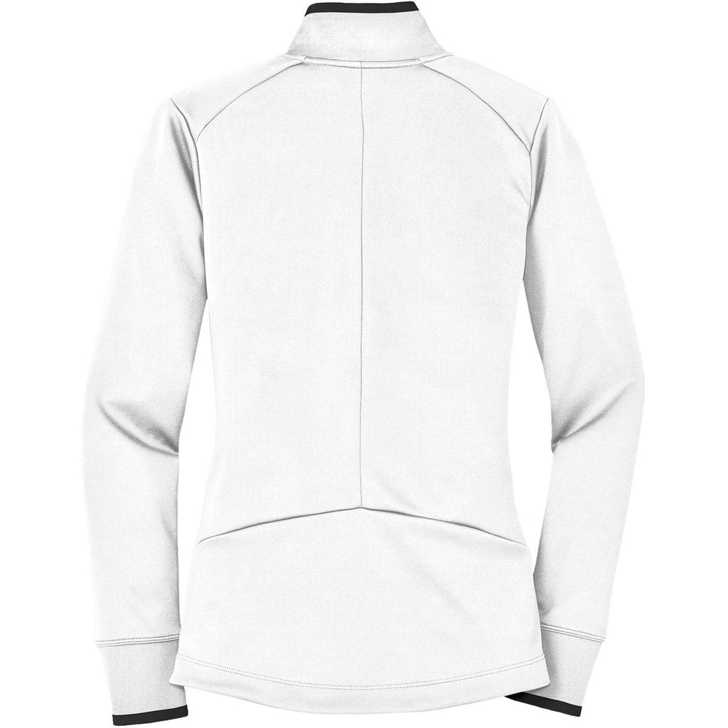 Nike Women's White Dri-FIT Long Sleeve Quarter Zip Shirt