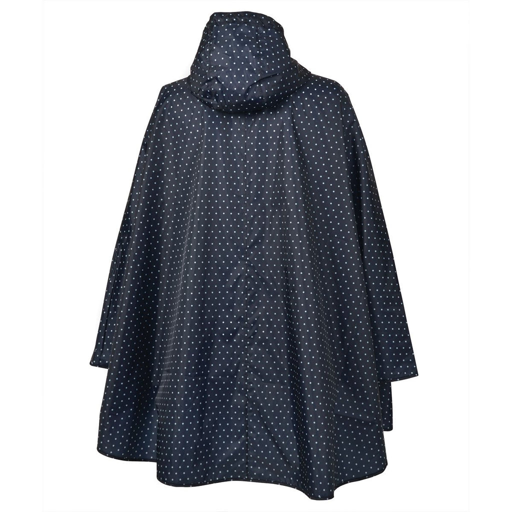 Charles River Women's Navy Polka Dot Pack-N-Go Poncho