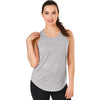 Charles River Women's Grey Space Dye Fitness Tank