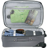 Luxe Grey Expandable Carry-On Luggage