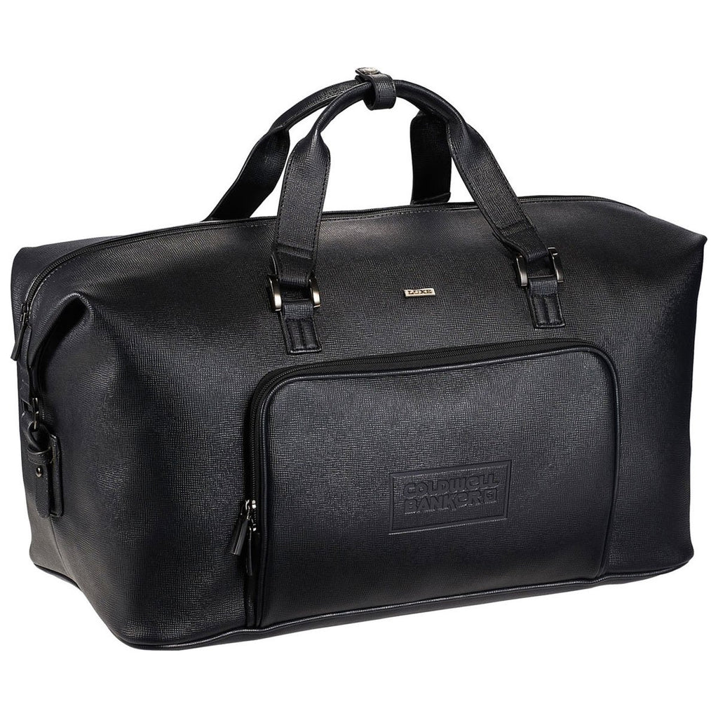 Luxe Black Weekender Duffel Bag