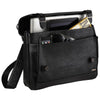 Luxe Black Computer Messenger Bag