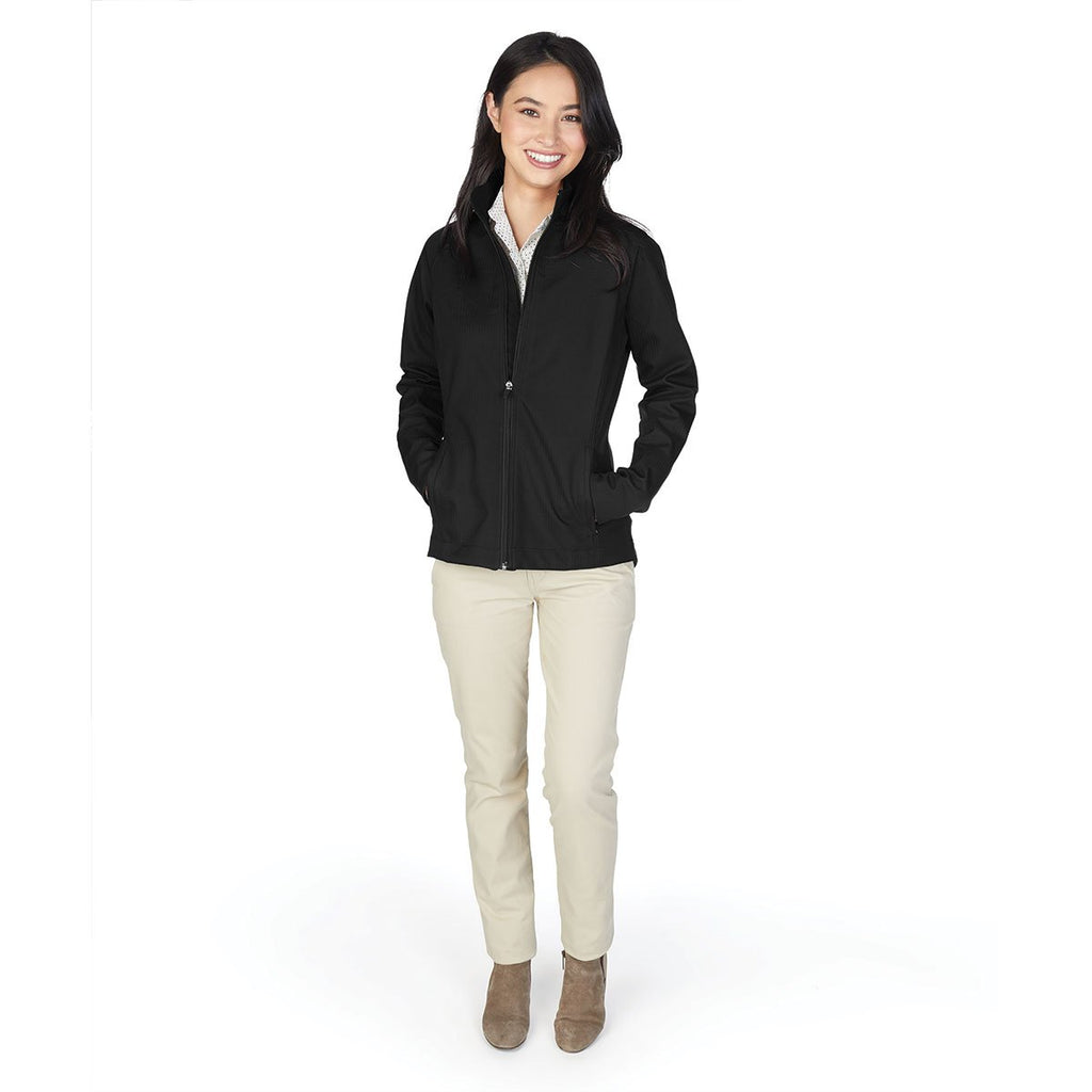 Charles River Women's Black Back Bay Soft Shell Jacket