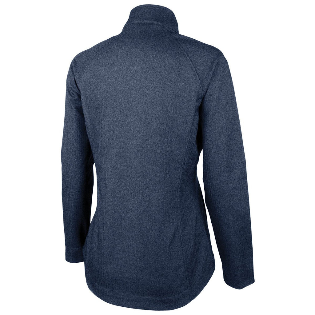 Charles River Women's Navy Melange Back Bay Soft Shell Jacket