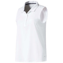 Puma Golf Women's White Flow Sleeveless Polo
