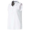 Puma Golf Women's White Flow Sleeveless Polo