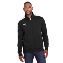Puma Sport Men's Black/White P48 Fleece Track Jacket