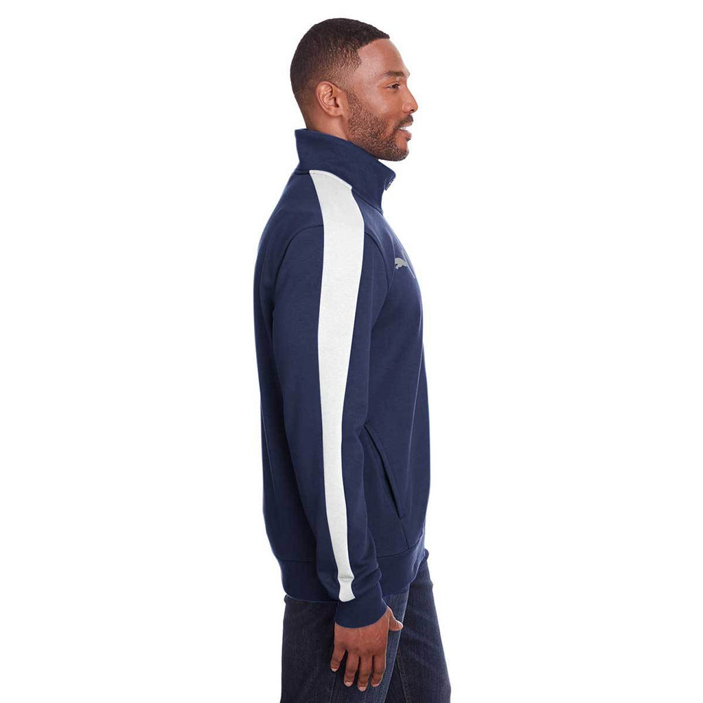 Puma Sport Men's Peacoat/Quiet Shade P48 Fleece Track Jacket
