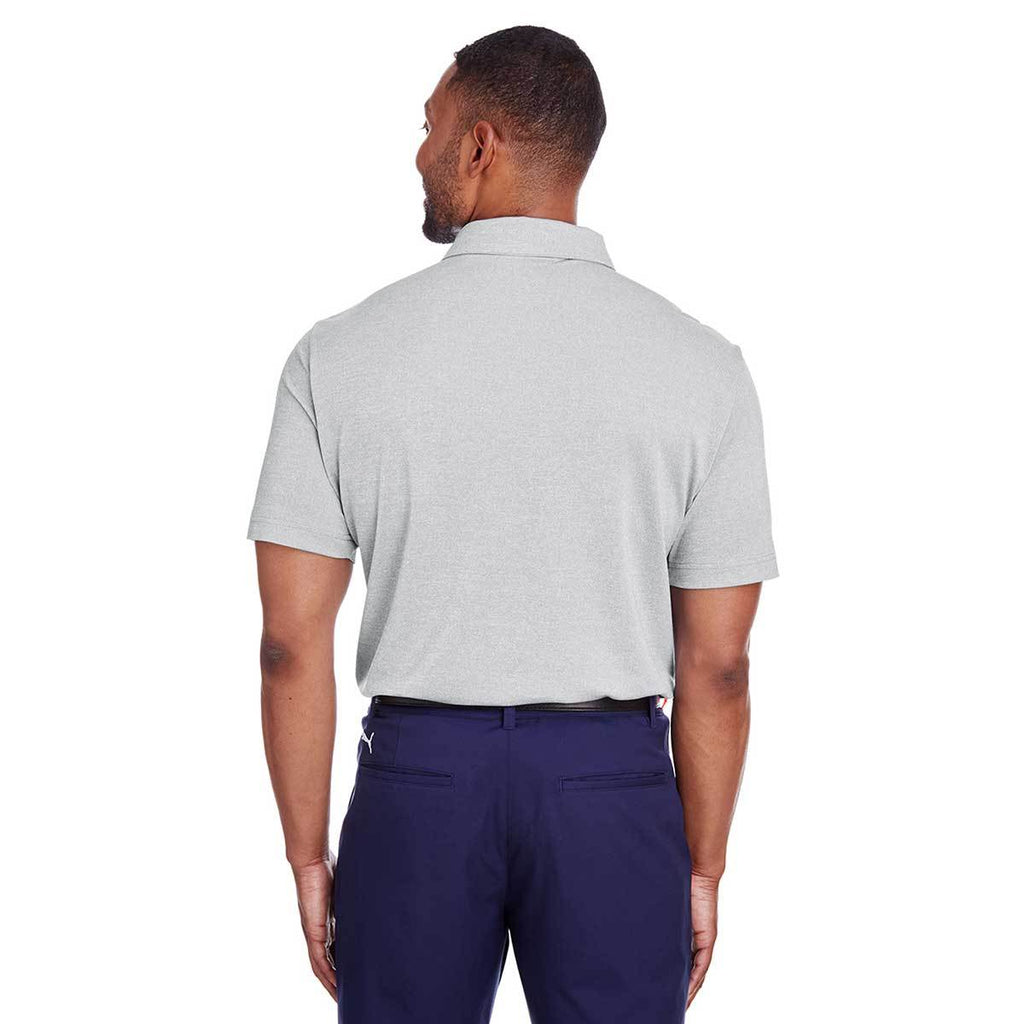 Puma Golf Men's Quarry Heather Grill-To-Green Polo