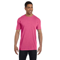 Comfort Colors Men's Raspberry 6.1 oz. Pocket T-Shirt
