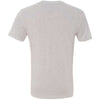 Next Level Men's Heather White Triblend V-Neck Tee