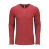 Next Level Men's Vintage Red Triblend Long-Sleeve Crew Tee