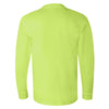 Bayside Men's Lime Green USA-Made Long Sleeve T-Shirt