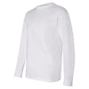 Bayside Men's White USA-Made Long Sleeve T-Shirt