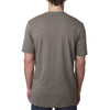 Next Level Men's Ash Poly/Cotton Short-Sleeve Crew Tee