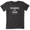 Life Is Good Women's Night Black Kindness Is Free Crusher Tee
