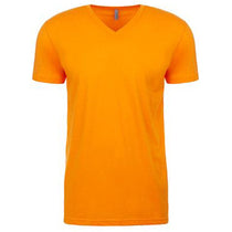 Next Level Men's Orange Premium CVC V-Neck Tee